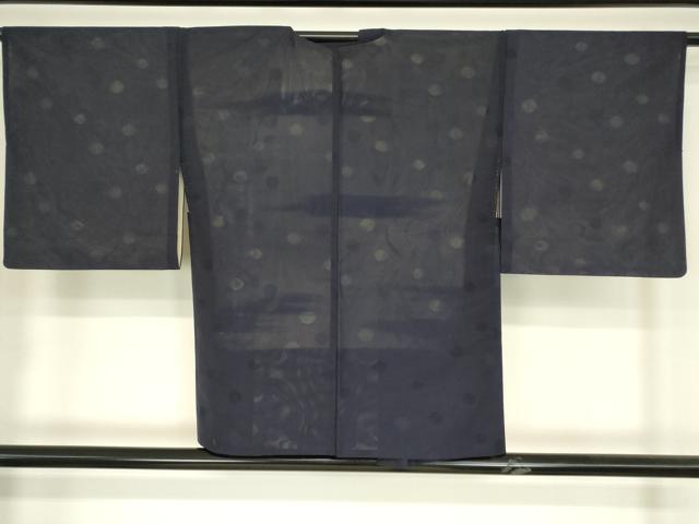 平和屋着物▽羽織 無双 紗袷 紗×絽 スリーシーズン 春夏秋 塵除け 霞丸文 正絹 逸品 DABG0666az