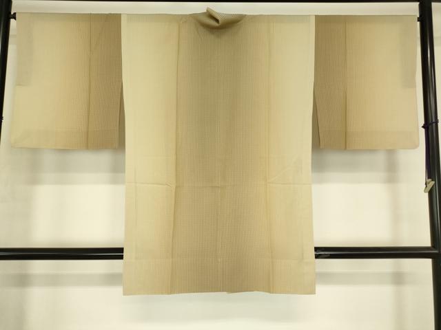 平和屋着物▽道中着 スリーシーズン 春夏秋 塵除け 格子 正絹 逸品 DABG0680az
