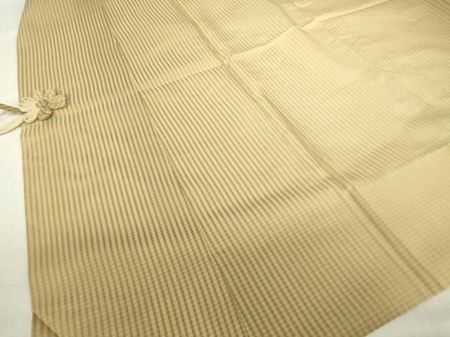平和屋着物▽道中着 スリーシーズン 春夏秋 塵除け 格子 正絹 逸品 DABG0680az