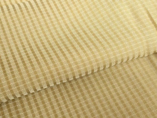 平和屋着物▽道中着 スリーシーズン 春夏秋 塵除け 格子 正絹 逸品 DABG0680az