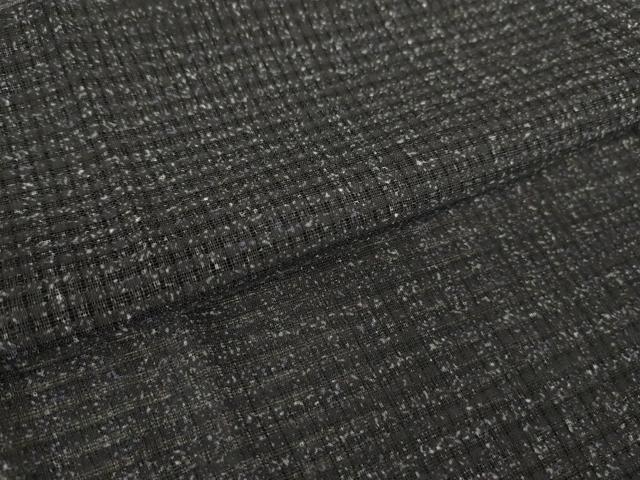 平和屋着物▽道中着 スリーシーズン 春夏秋 塵除け 格子 黒地 ロング丈 正絹 逸品 DABG0692az