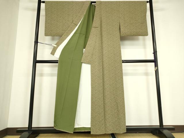 平和屋着物▽上質な小紋 単衣 成り物 正絹 逸品 DABG0703az