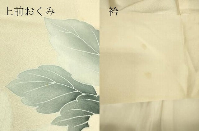 平和屋着物▽訪問着 単衣 牡丹文 正絹 逸品 DABG0709az