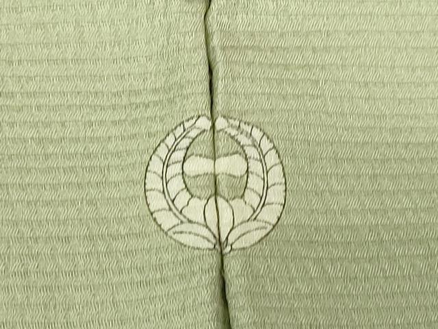 平和屋着物▽上質な色無地 単衣 夏虫色 正絹 逸品 DABG0734az