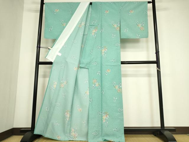 平和屋着物▽小紋 単衣 辻が花 洗える着物 未使用 DABG0759az