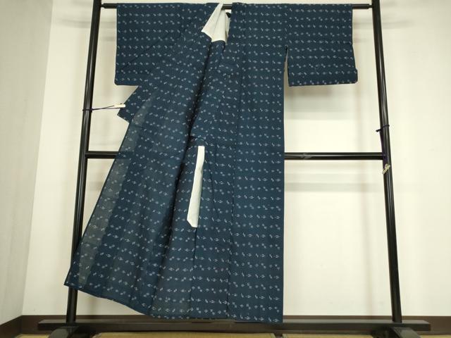 平和屋着物▽本場琉球絣 綿琉球 単衣 綿 逸品 DABG0772az