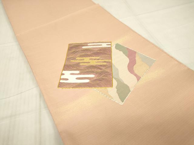 平和屋着物▼中国三大刺繍 蘇州刺繍 総刺繍 太鼓柄袋帯 駒刺繍 色紙重ね文 金銀糸 正絹 逸品 DABG0792az