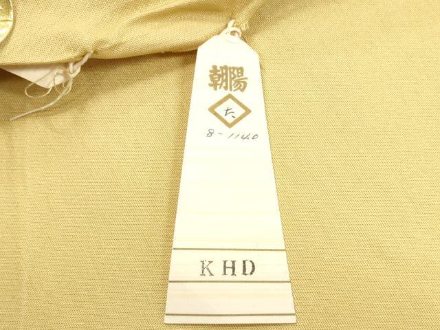 平和屋着物◎西陣 六通柄袋帯 唐織 地紙草花文 金銀糸 証紙付き 正絹 逸品 DABG1109xg