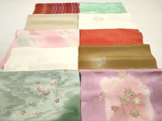 平和屋着物★和装小物 帯揚げ10枚セット 丹後ちりめん 正絹 逸品 DABG1245xg