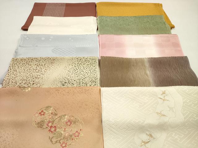 平和屋着物★和装小物 帯揚げ10枚セット 丹後ちりめん 正絹 逸品 DABG1258xg