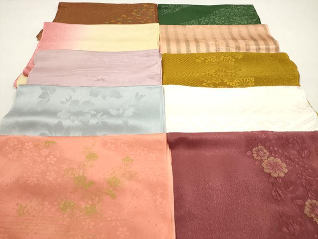平和屋着物★和装小物 帯揚げ10枚セット 丹後ちりめん 正絹 逸品 DABG1260xg