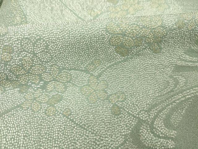 平和屋着物■色留訪問着 流水花文 金銀糸 正絹 逸品 DABG1600ya