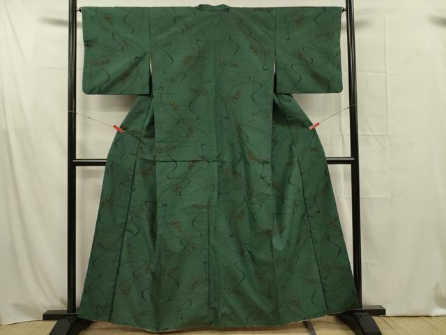 平和屋着物■上質な紬 抽象文様 正絹 逸品 DABG1623ya