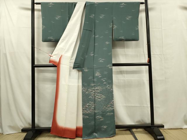 平和屋着物■訪問着 雪芝文 正絹 逸品 DABG1625ya