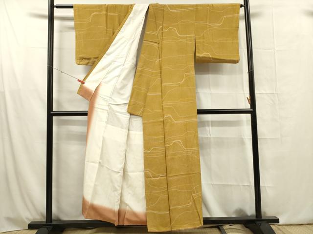 平和屋着物■上質な小紋 抽象文様 正絹 逸品 DABG1653ya
