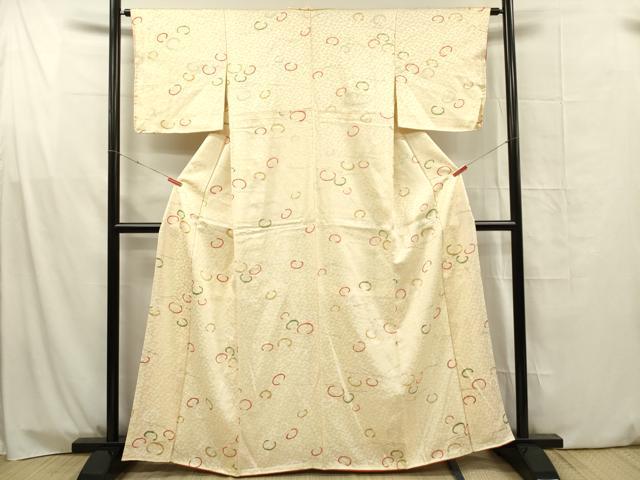 平和屋着物■上質な小紋 抽象文様 正絹 逸品 DABG1694ya