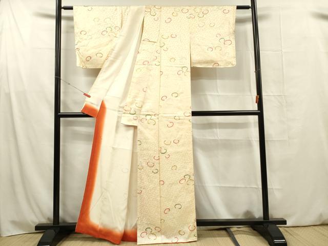 平和屋着物■上質な小紋 抽象文様 正絹 逸品 DABG1694ya