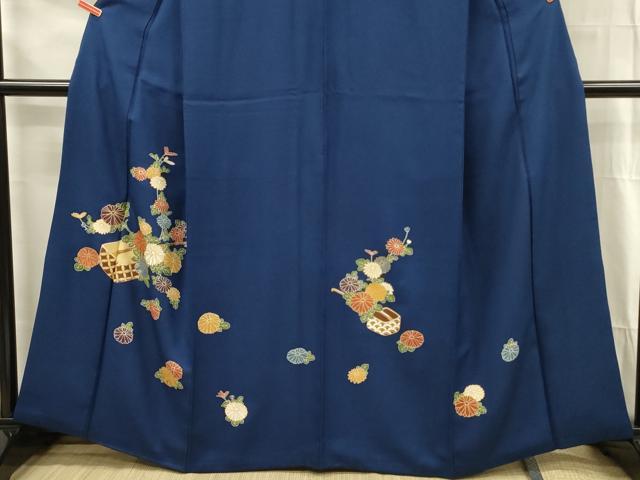平和屋着物■訪問着 刺繍 草花文 柄杓 金彩 正絹 逸品 DABG1704ya