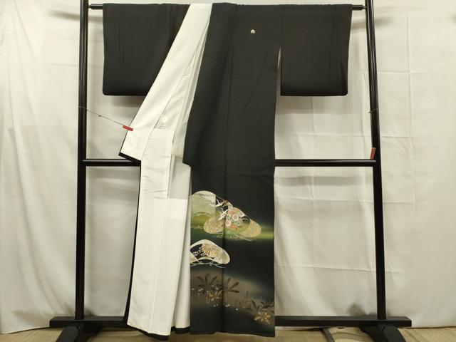 平和屋着物■豪華黒留袖 泰常 和様吉祥文様 暈し染め 金彩 正絹 逸品 DABG1711ya