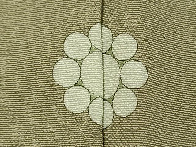 平和屋着物■上質な色無地 山葵色 正絹 逸品 DABG1721ya