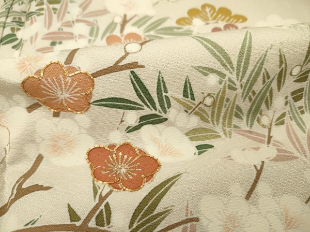 平和屋着物■豪華色留袖 駒刺繍 花松文 枝梅 暈し染め 金彩 正絹 逸品 DABG1726ya