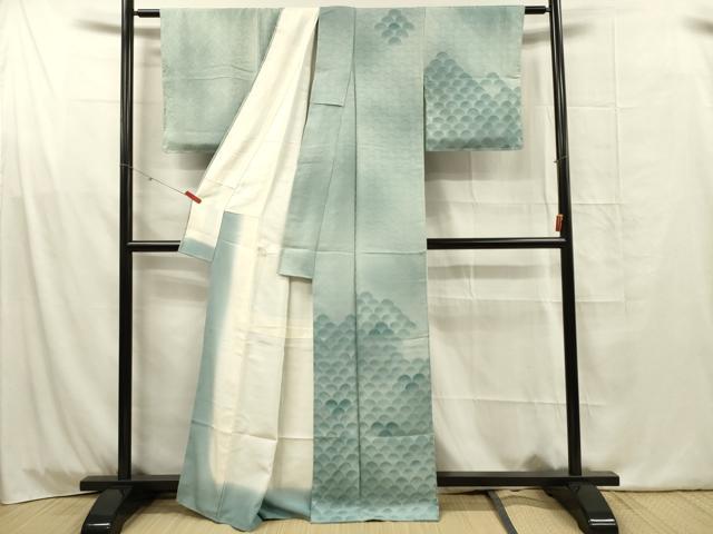 平和屋着物■訪問着 青海波 暈し染め 正絹 逸品 DABG1737ya
