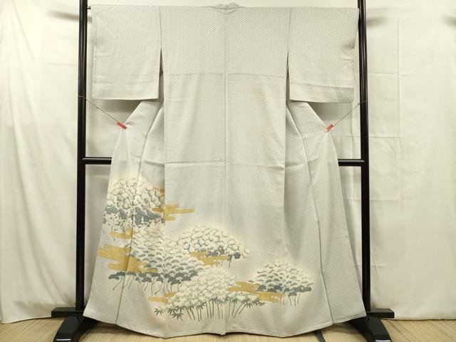 平和屋着物■豪華色留袖 駒刺繍 松竹梅 金彩 正絹 逸品 DABG1756ya