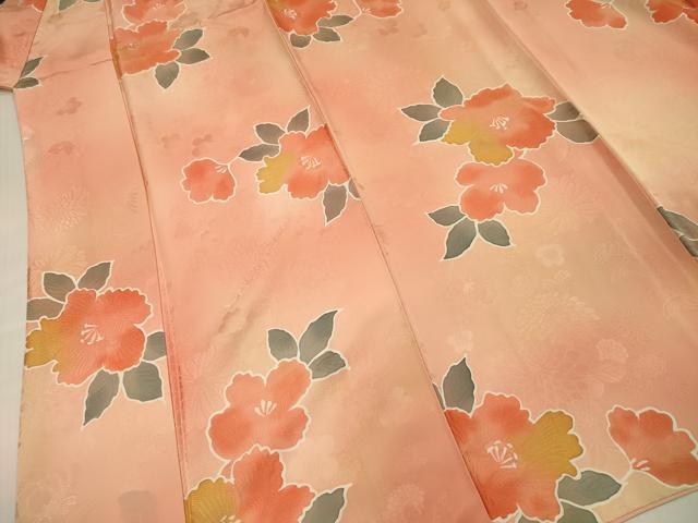 平和屋着物■上質な小紋 地紋起こし 舞花文 暈し染め 正絹 逸品 DABG1763ya