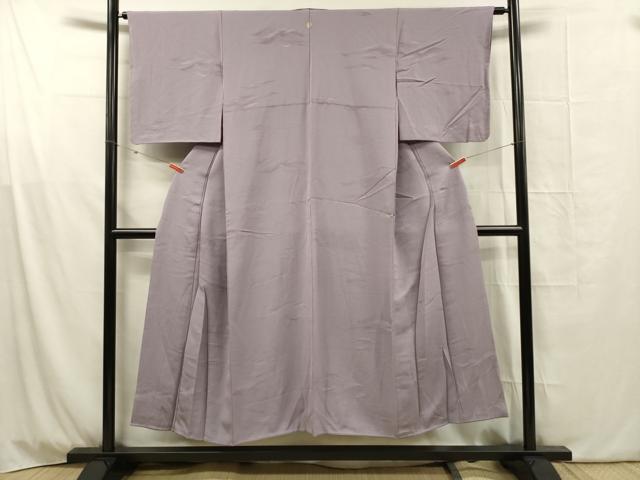 平和屋着物■上質な色無地 亀甲霞地紋 薄葡萄色 正絹 逸品 DABG1793ya