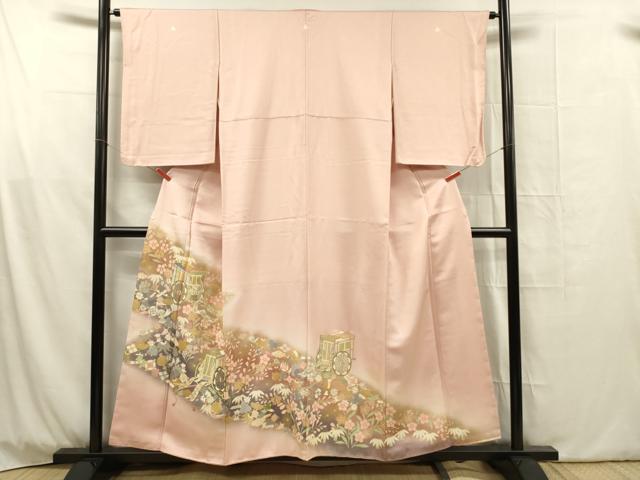 平和屋着物■豪華色留袖 御所車花文 宝尽くし 暈し染め 金彩 正絹 逸品 DABG1800ya