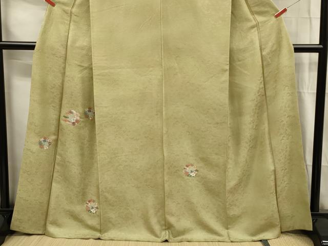 平和屋着物■中国三大刺繍 スワトウ刺繍 汕頭刺繍 総刺繍 色留訪問着 草花丸文 暈し染め 正絹 逸品 DABG1822ya