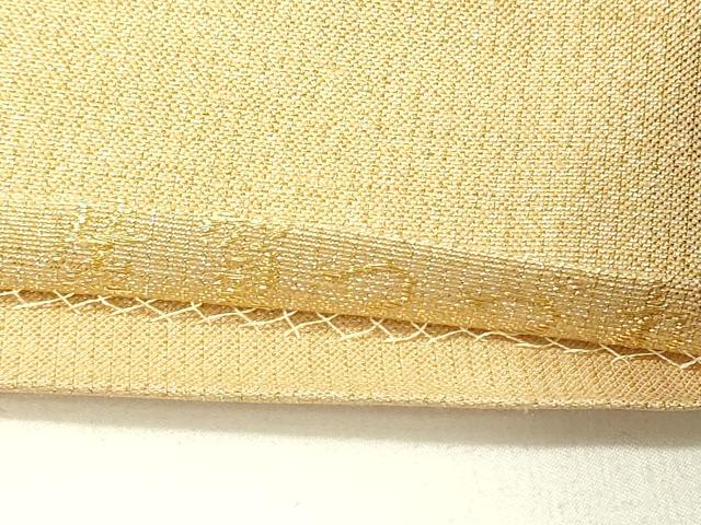 平和屋着物◎六通柄袋帯 佐賀つづれ 琳派松寿文 金糸 正絹 逸品 DABG1849ya