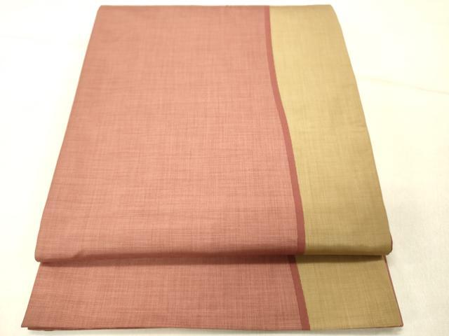 平和屋着物◎六通柄袋帯 作家物 変わり間道 正絹 逸品 DABG1885ya