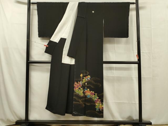 平和屋着物■豪華黒留袖 大名行列 金彩 正絹 逸品 DABG1912ya