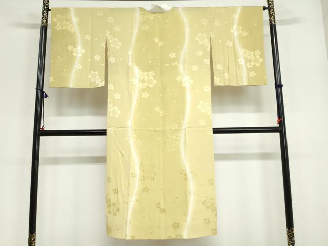平和屋着物●長襦袢 無双仕立て 舞桜地紋 暈し染め やまと誂製 正絹 逸品 DABG2100ud