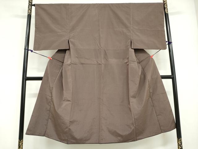 平和屋着物●男性 お召 縞 正絹 逸品 DABG2122ud