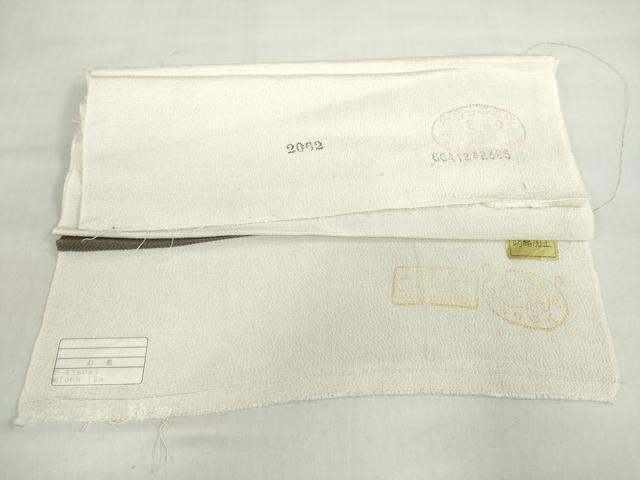 平和屋着物●上質な小紋 型染め 花蝶文 反端付き 正絹 逸品 未使用 DABG2131ud