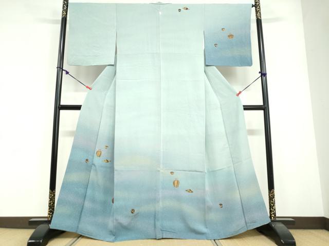 平和屋着物●訪問着 陶器文 暈し染め 金彩 正絹 逸品 DABG2139ud