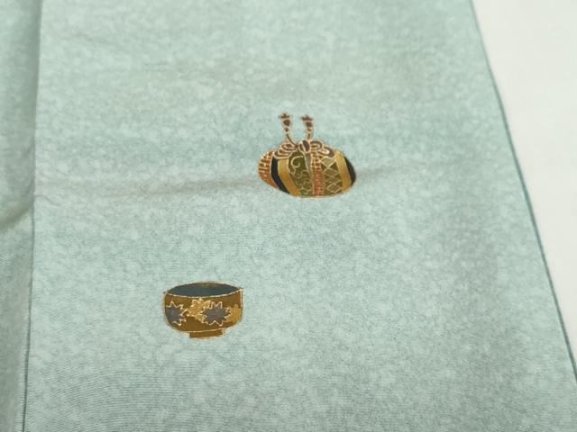 平和屋着物●訪問着 陶器文 暈し染め 金彩 正絹 逸品 DABG2139ud