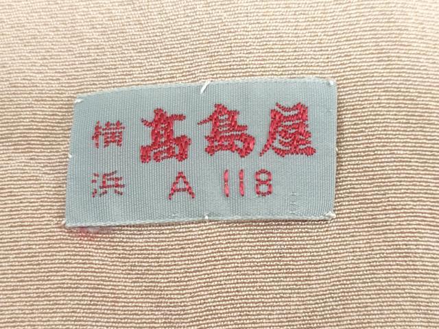 平和屋着物●創業460年・千總 訪問着 駒刺繍 風景花文 鬼しぼ縮緬 高島屋扱い 正絹 逸品 DABG2165ud