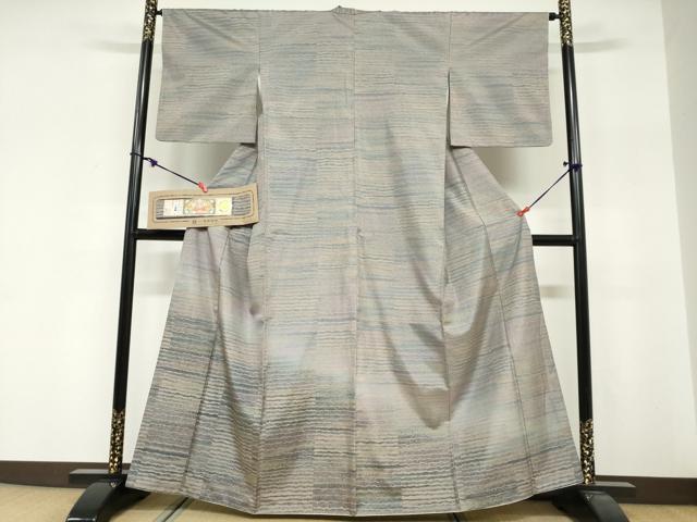 平和屋着物●本場染大島紬 訪問着 霞文 武島織物謹製 証紙付き 正絹 逸品 DABG2166ud