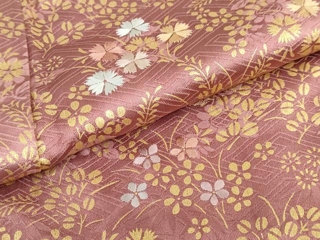 平和屋着物●訪問着 絞り 刺繍 エ霞草花文 金彩 正絹 逸品 DABG2172ud