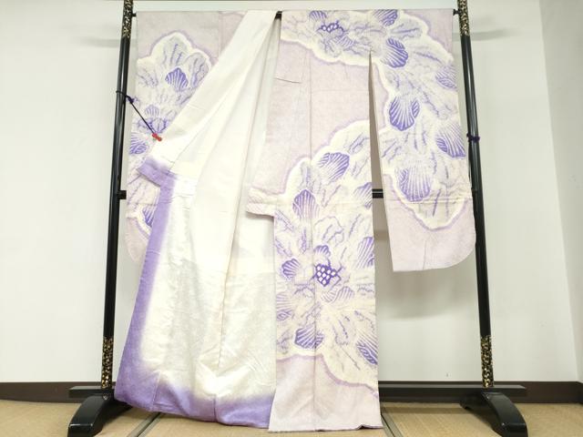 平和屋着物●豪華振袖 総絞り 草花文 正絹 逸品 DABG2185ud