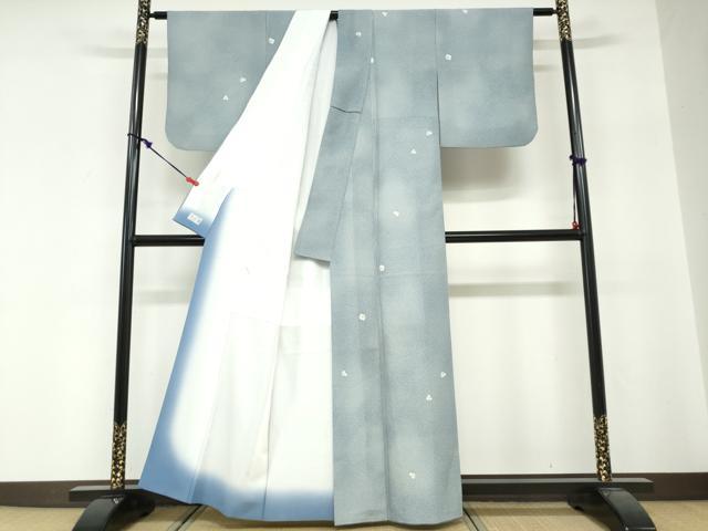 平和屋着物●洗える最高級着物 <英>はなぶさ謹製 小紋 舞花文 洗える着物 DABG2191ud