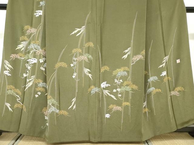 平和屋着物●訪問着 作家物 枝松文 金彩 健勝苑扱い 正絹 逸品 DABG2205ud