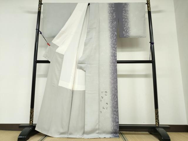 平和屋着物●訪問着 枝葉文 暈し染め 金彩 正絹 逸品 DABG2226ud