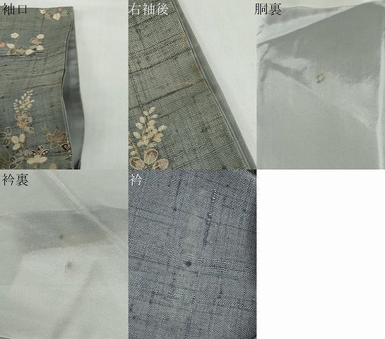 平和屋着物●染織の名門 しょうざん 生紬 訪問着 流水楽器草花文 暈し染め 金彩 正絹 逸品 DABG2255ud