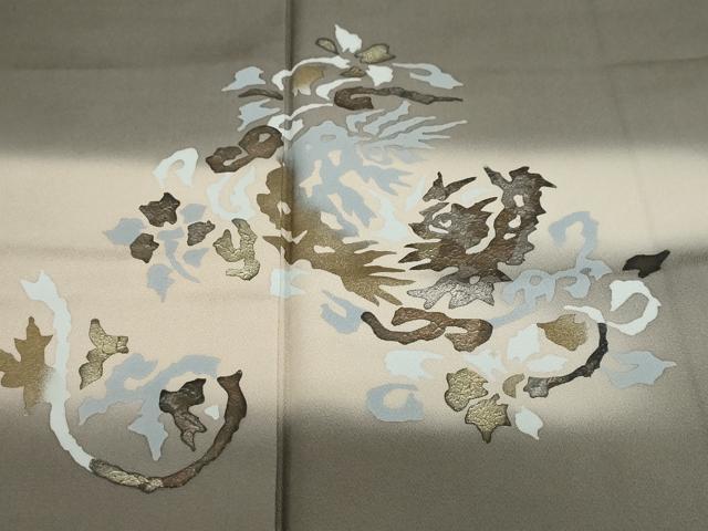 平和屋着物●訪問着 抽象文様 暈し染め 金銀彩 正絹 逸品 未使用 DABG2267ud