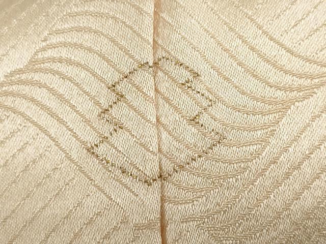 平和屋着物●訪問着 駒刺繍 松葉文 正絹 逸品 DABG2327ud