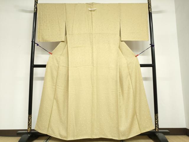 平和屋着物●上質な色無地 草花地紋 木蘭色 さが美扱い 正絹 逸品 未使用 DABG2344ud